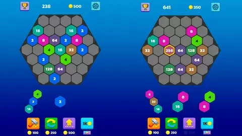 2048 HEX Block screenshot 4