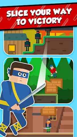 Mr Ninja - Slicey Puzzles screenshot 3